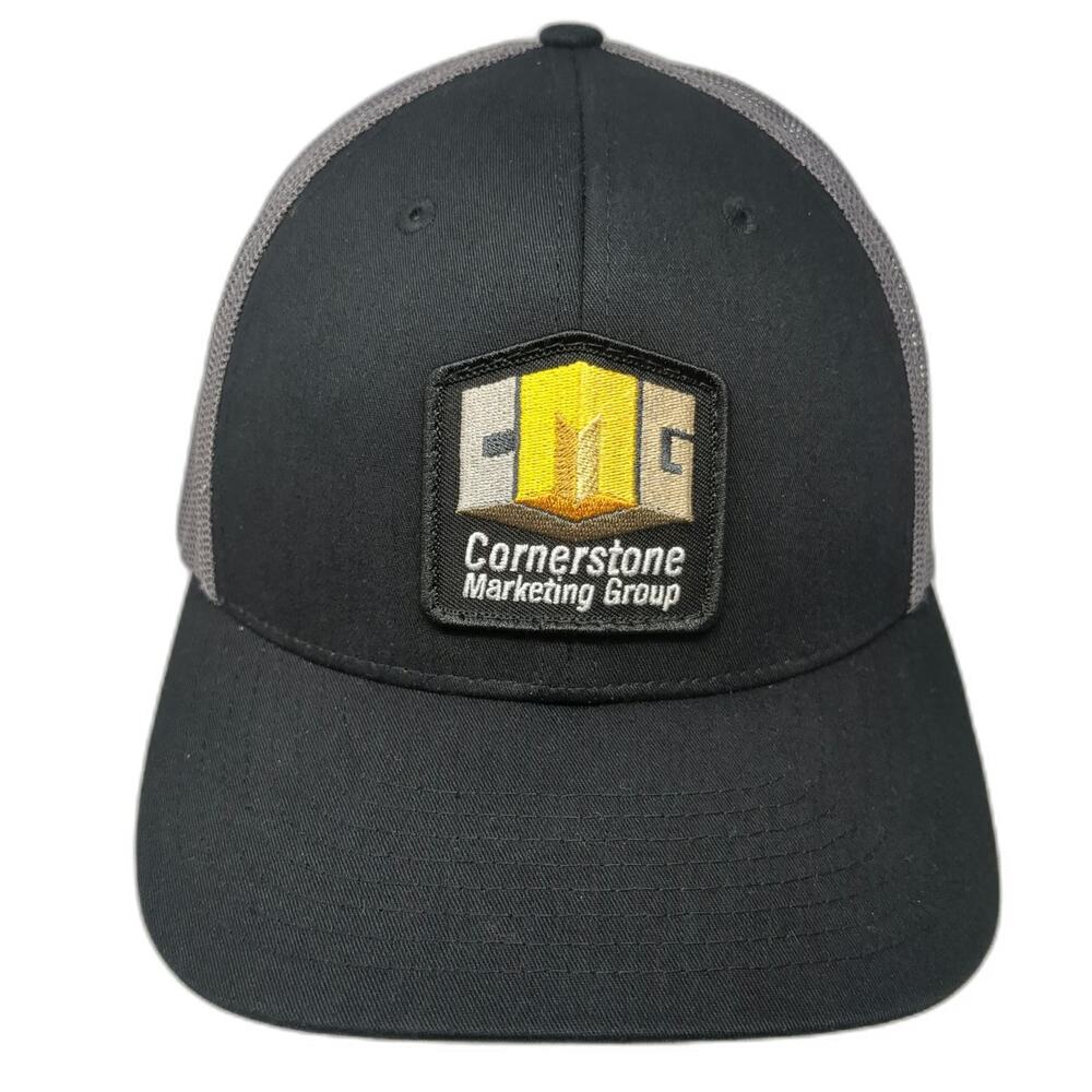 You Know Trucker Hat Black OSFM CMG Cornerstone Marketing Group Mesh Snapback